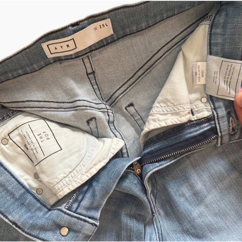 AYR The Pop Light Wash Jeans Size W25L - Picture 6 of 7